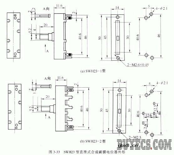 直滑式合成碳膜电位器