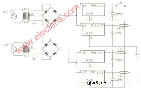 热敏电阻温度计电路 -(含电源电路原理图)