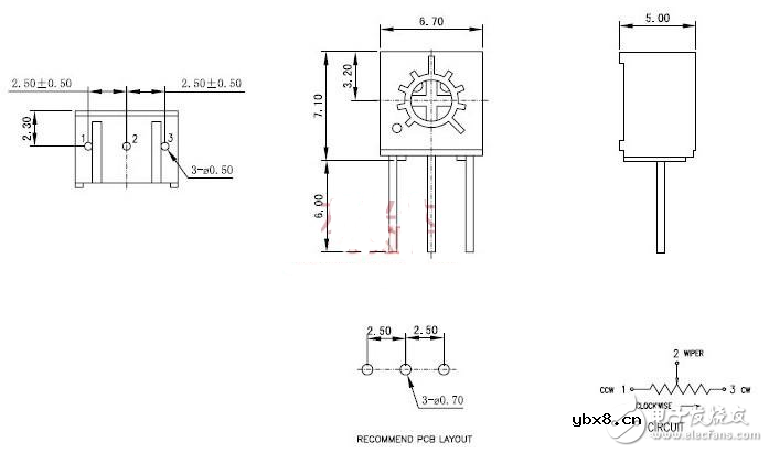 电位器3266和3296区别主要在哪里_3266/3296电位器参数