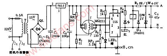 有毒有害气体报警器电路图