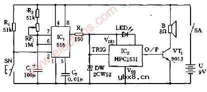 传绣球游戏用的音乐闪光电子球电路图