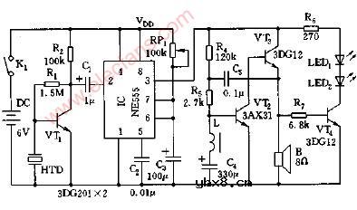 声控电子猫电路图