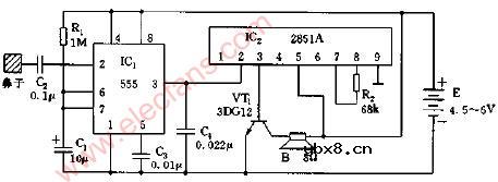 摸鼻子游戏电路图