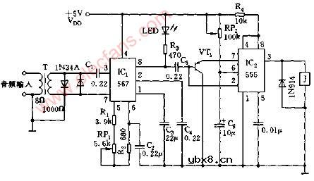 载波信号处理、控制电路图
