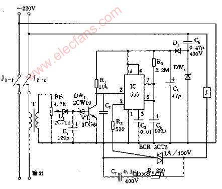 单相定量供电控制器电路图