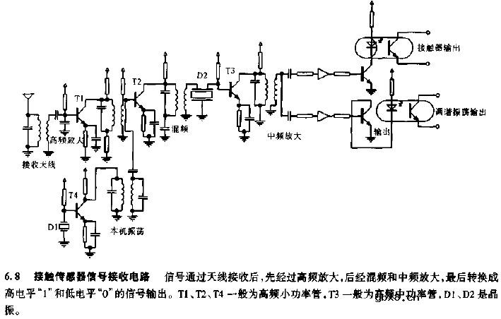 接触传感器信号接收电路