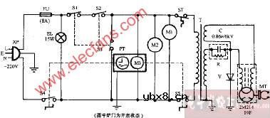 三乐牌WP-600A机械式微波炉电路图