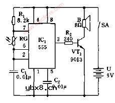 电子百灵鸟叫声电路图