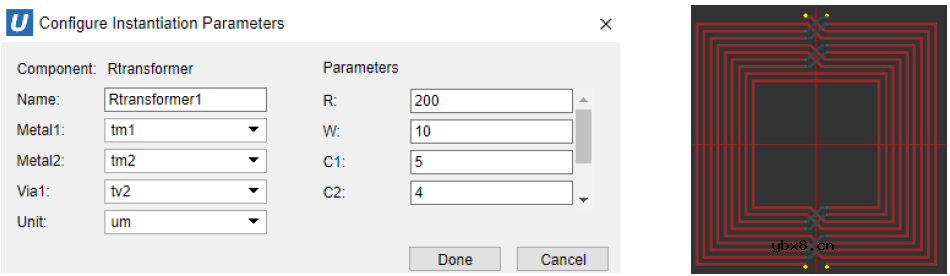 介绍一下法动UltraEM软件中变压器参数化模型的使用流程