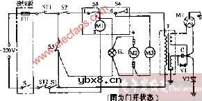 海尔HR-8805T机械式微波炉电路图