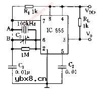 555组成晶振电路图