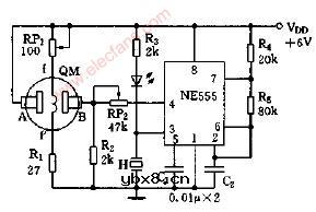 简易可燃气体报警电路图