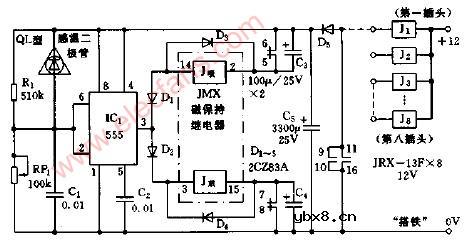 轴湿报警器电路图