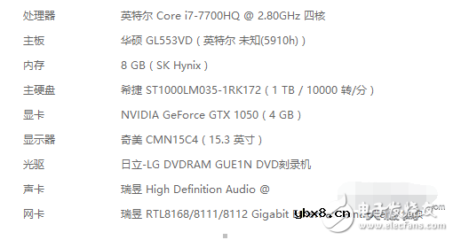 华硕飞行堡垒ZX53VD的参数以及一些评测
