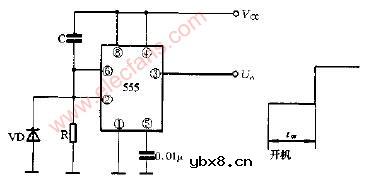 开机延时输出高电平电路图