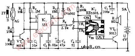 磁控礼仪问候电路图