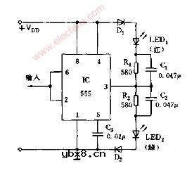 数字逻辑测试笔电路图