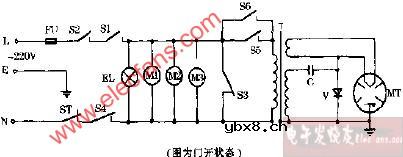 万和WK173机械式微波炉电路图