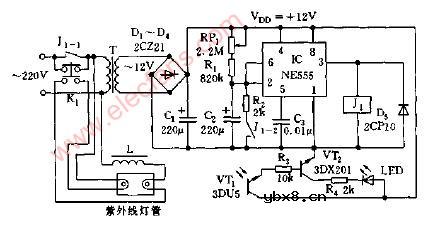 EPROM紫外线擦除器电路图