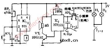 电子钓鱼游戏电路图