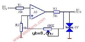 反相滞回比较器电路