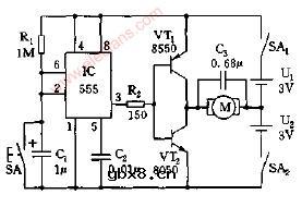 电动碰碰车控制电路图