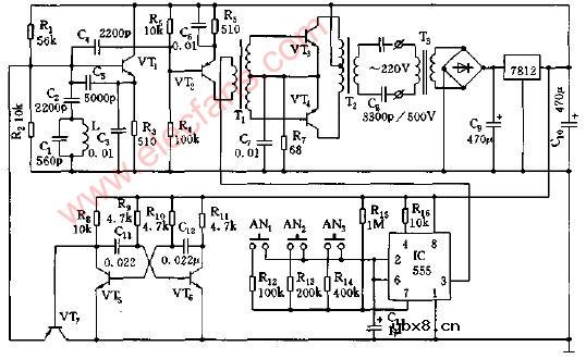 分时计费用负荷期信号载波发送机电路图