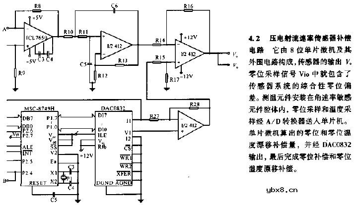 压电射流速率传感器补偿电路