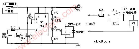 提升机故障报警器电路图