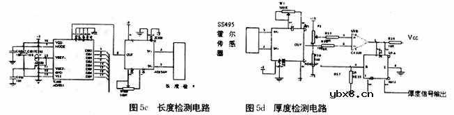 长度检测电路,厚度检测电路