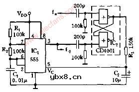 与时钟同步的振荡器电路图