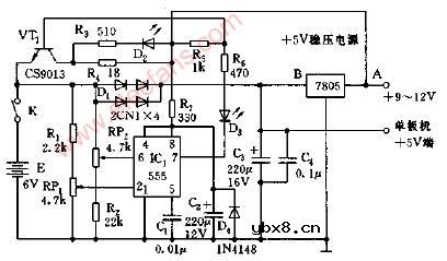 自控型单板机不间断电源电路图