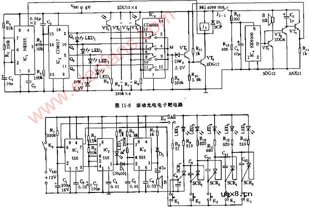 射击游戏机电路图