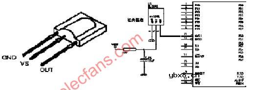 SM0038与单片机接口电路