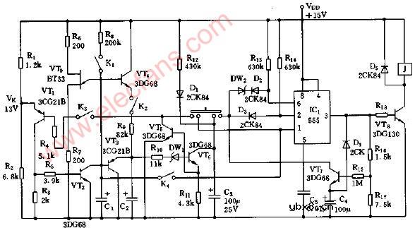 全电子保险开关电路图