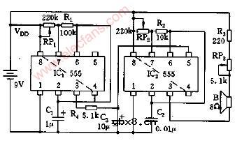 多种模拟声发生器电路图