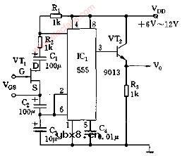 大占空比周期可调的压控振荡器电路图