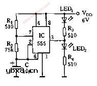 会眨眼的电子猫电路图