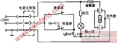 爱得CFXB系列普及型单灯保温式自动电饭锅电路图
