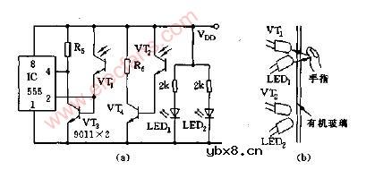 非接触控制开关电路图