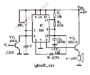 转速低限报警器电路图