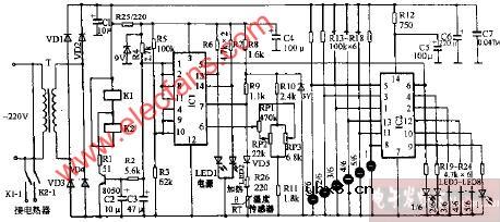 乐华牌自动电热淋浴器电路图