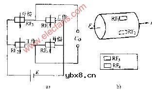 双片工作全桥式力敏电桥电路图