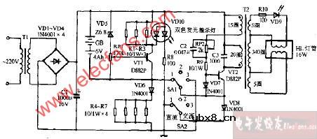 EG898 EG899型多功能应急灯电路图