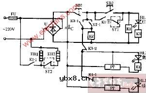 康怡DZX-68高温电子消毒柜电路图