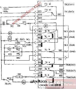 奥柯玛(普爱)WQP系列家用全自动洗碗机电路图1