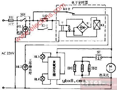 新达WGD-360高温 臭氧电子消毒柜电路图