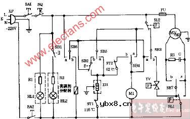 美的WP5B全自动洗碗机电路图1
