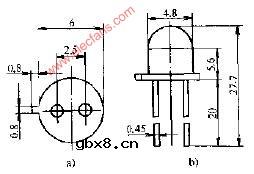 2CYU型光控晶闸管外型尺寸电路图