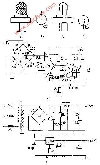 UL-264气敏传感器电路图
